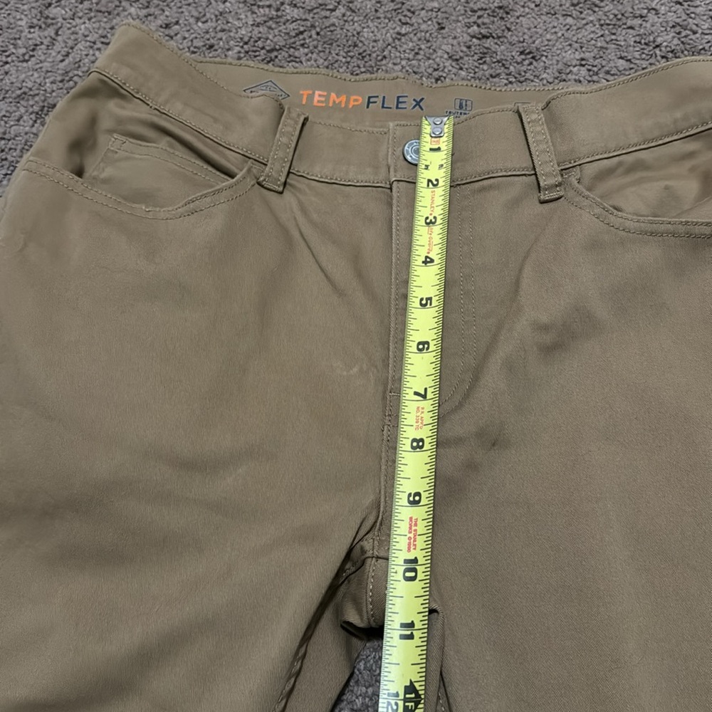 Men’s St John’s Bay Temp Flex Trousers-30x30-Sand Color-Stretchy Recycled Poly - Picture 5 of 12